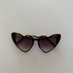 Tortoise Shell Heart Sunglasses